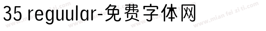 35 reguular字体转换